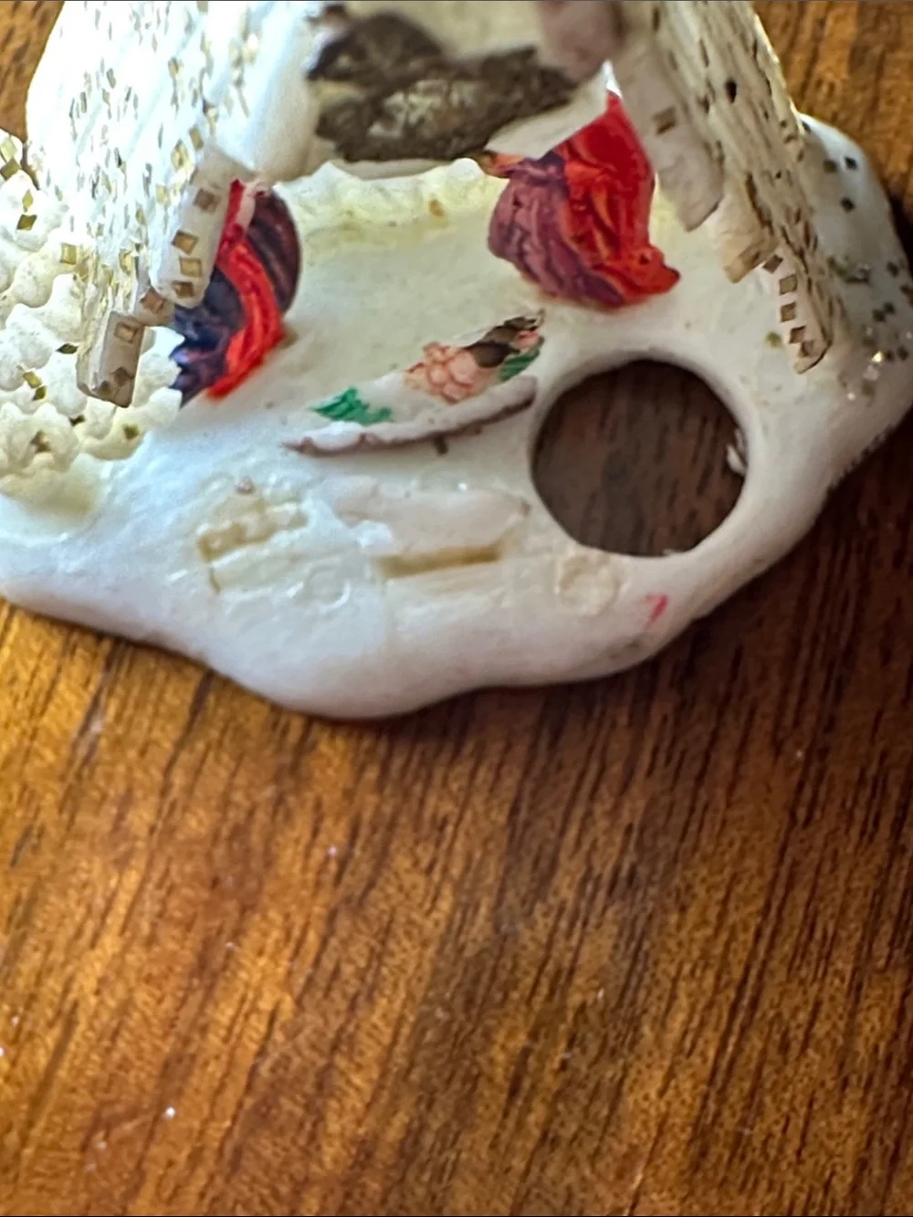 Tiny Vintage White Plastic Nativity Scene